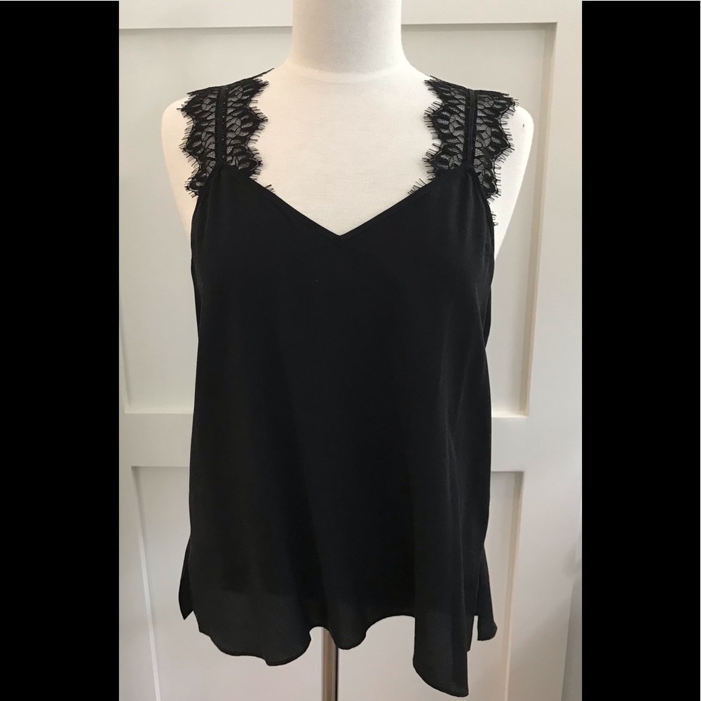 Cami NYC Black Lace Trim Camisole